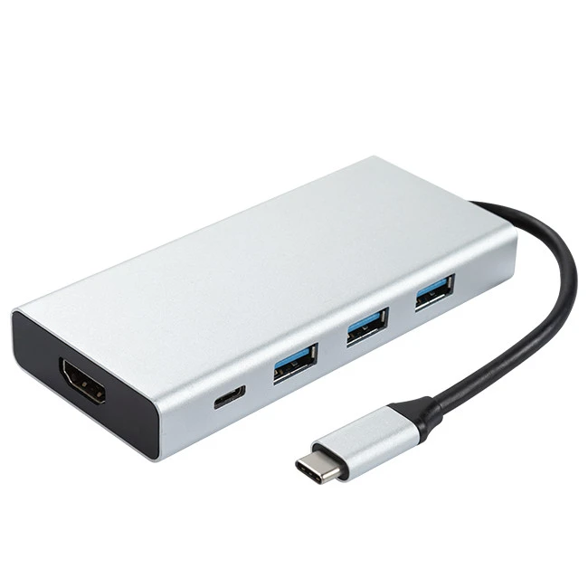 Hab USB C Ke 3 Port dengan HDMI