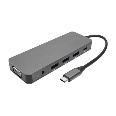 11-dalam-1 Stesen Dok USB C Untuk Komputer Riba, Rak Buku Desktop