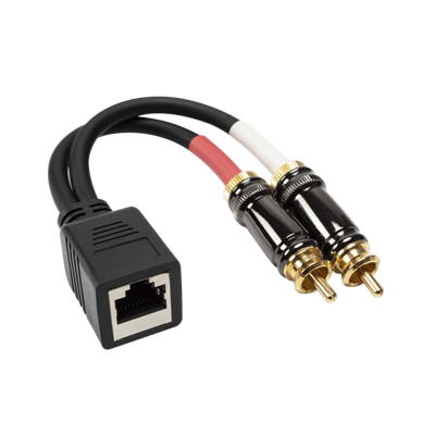 Kabel Stereo Wanita 2 RCA Lelaki Ke Rj45 Bersalut Emas