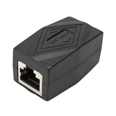 RJ45 10P10C Female Straight Modular Inline Coupler Untuk Ethernet Cat 5/ CAT 6 LAN Ethernet Cable Extender