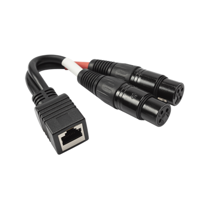 RJ45 Perempuan Kepada Dual XLR Kabel Perempuan